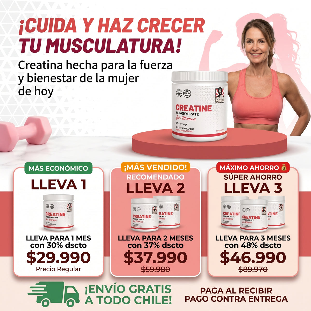 CREATINA PARA MUJER