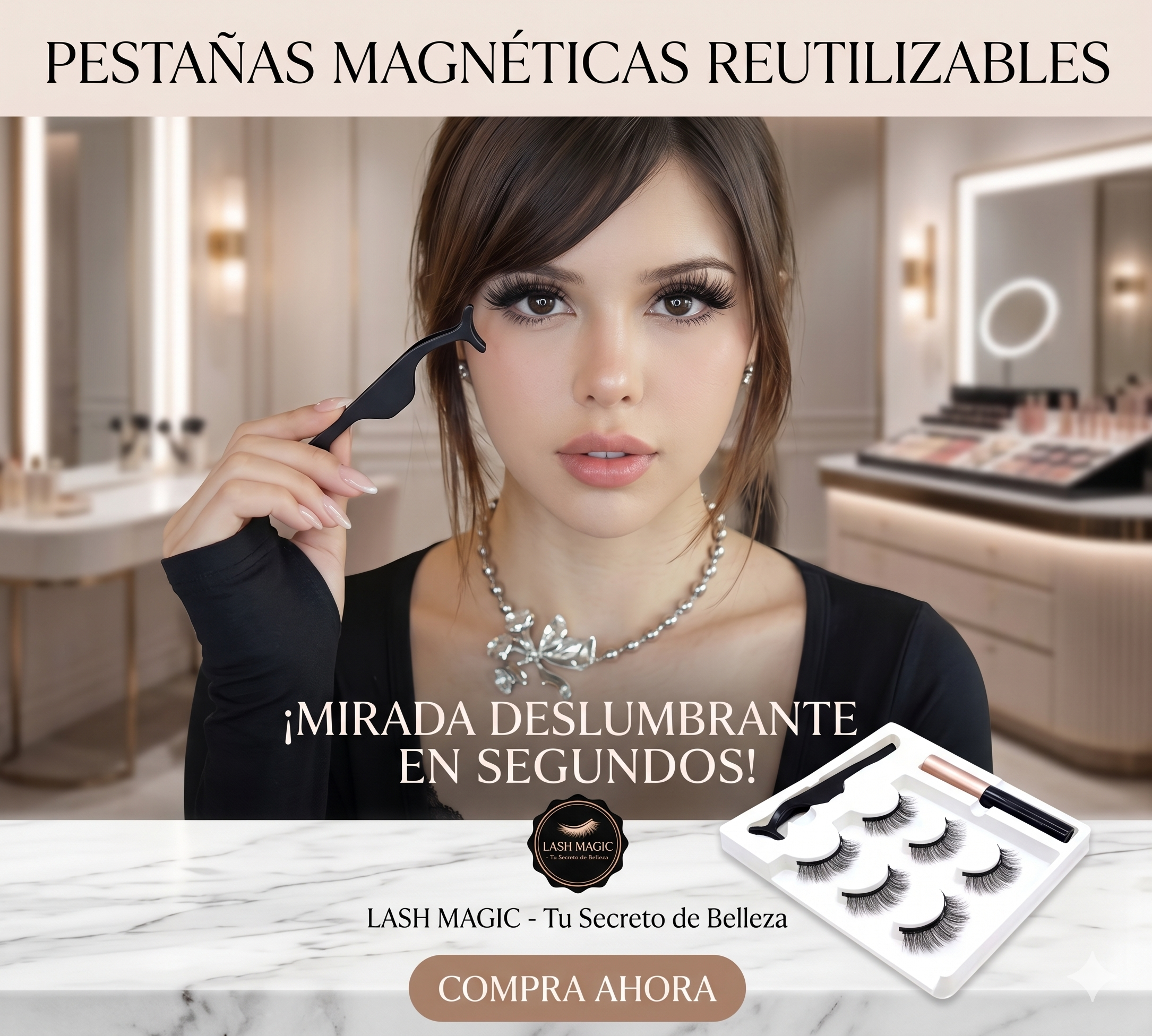 PESTAÑAS MAGNETICAS REUTILIZABLES
