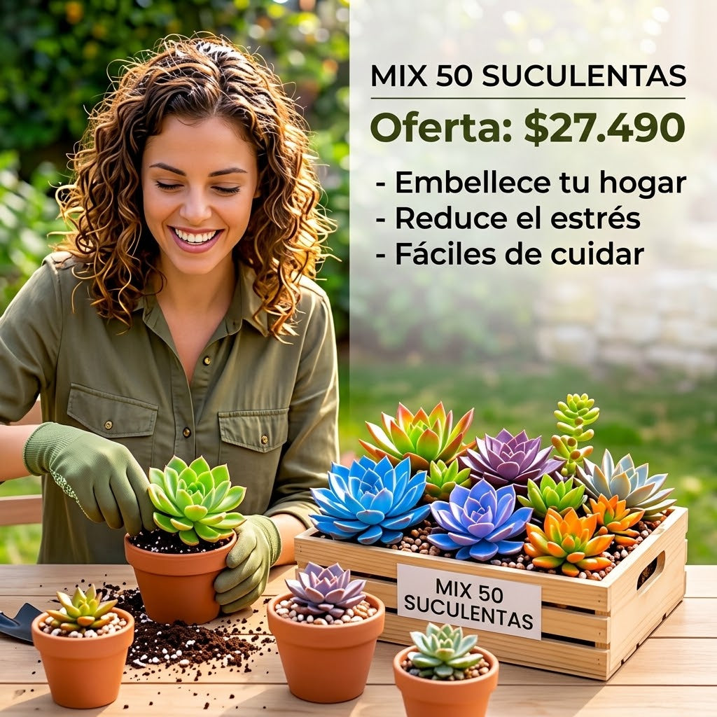 50 MIX SEMILLAS DE SUCULENTAS PREMIUM
